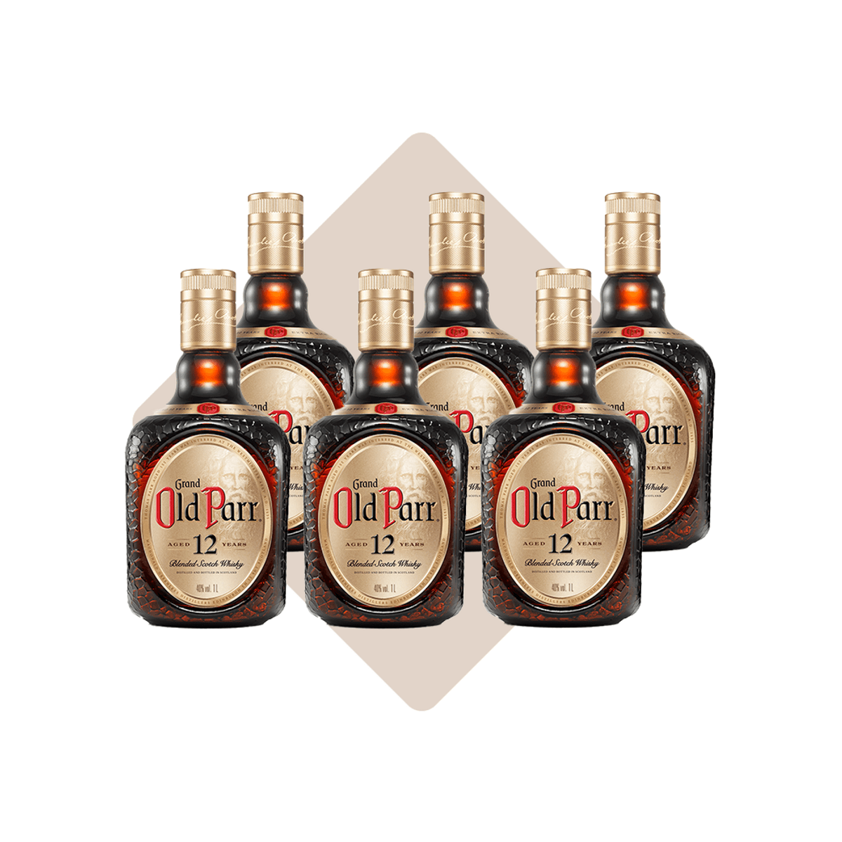 Combo Whisky Old Parr 1L - 6 UNIDADES