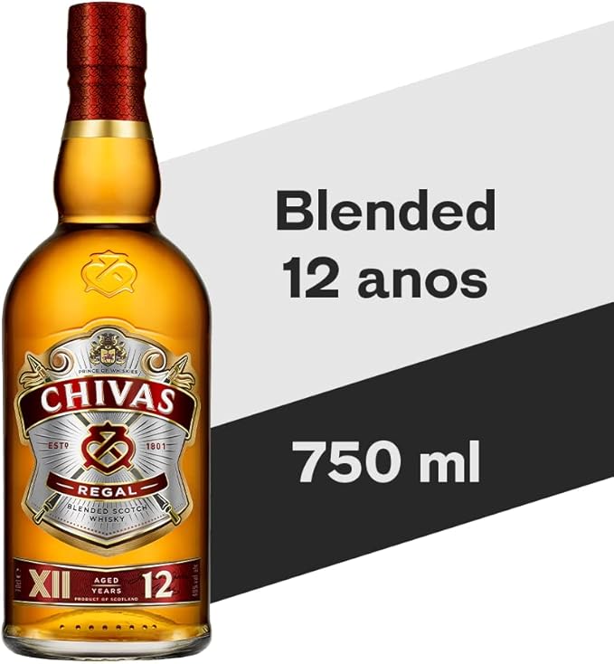 Whisky Chivas Regal 12 Anos, 750ml